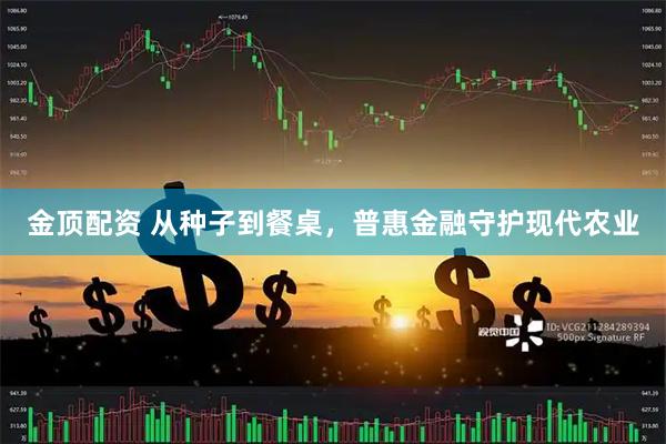 金顶配资 从种子到餐桌，普惠金融守护现代农业
